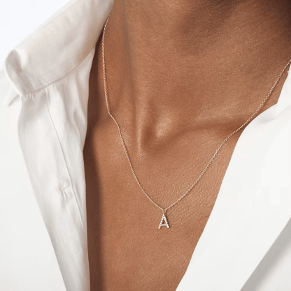 Collier Lettres Personnalisables Strass