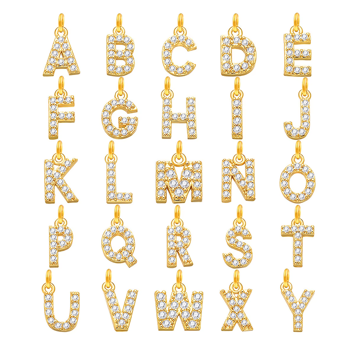 Collier Lettres Personnalisables Strass